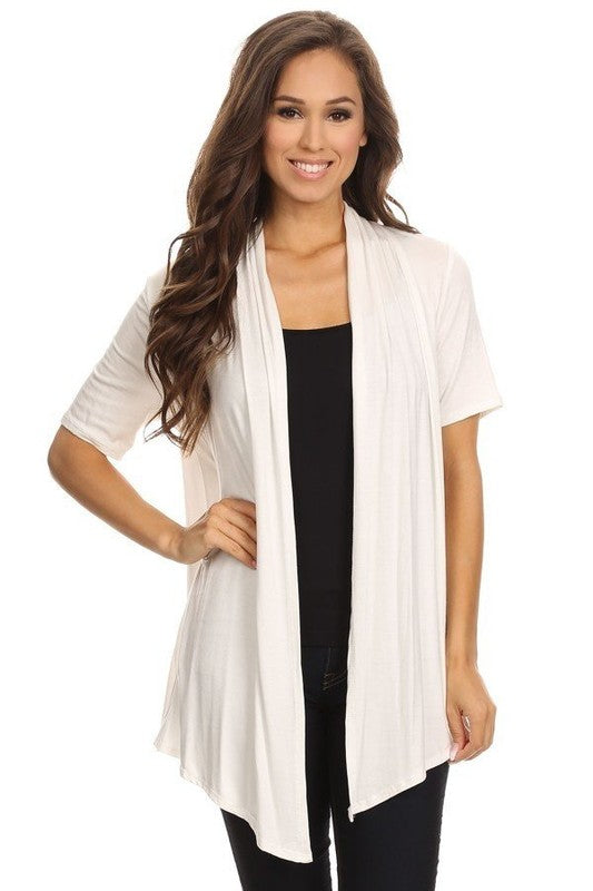 Soft and Breathable Solid Cardigan - Timeless and Versatile