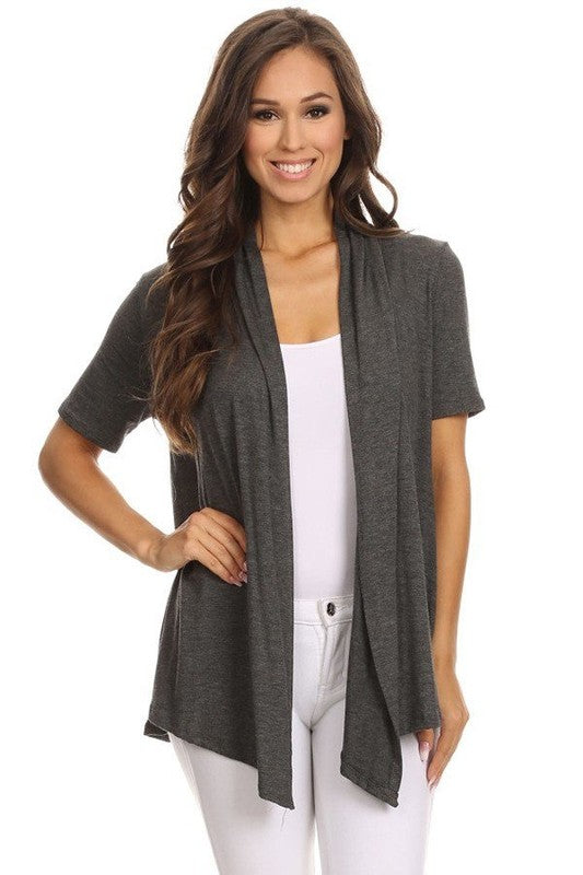 Soft and Breathable Solid Cardigan - Timeless and Versatile