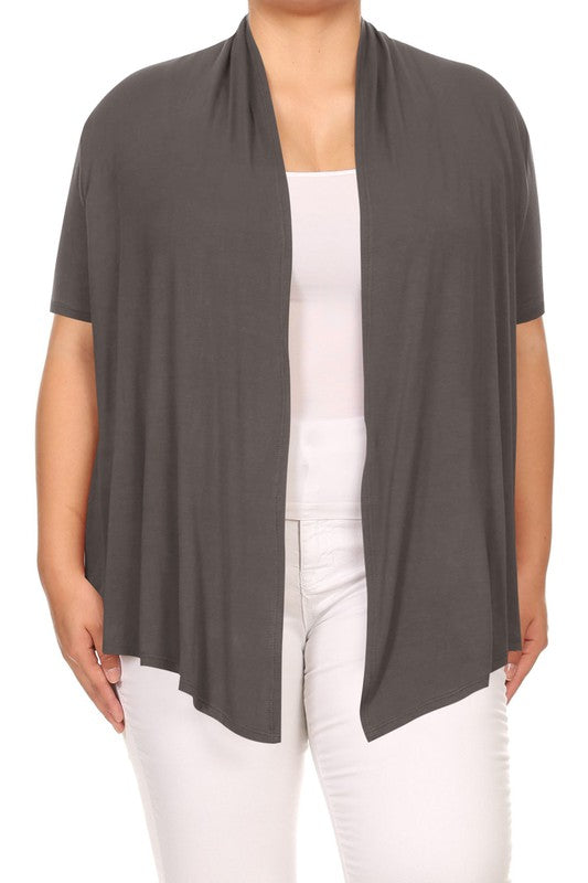 Soft and Breathable Plus Size Cardigan - Classic and Versatile