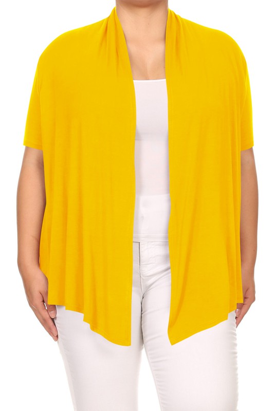 Soft and Breathable Plus Size Cardigan - Classic and Versatile