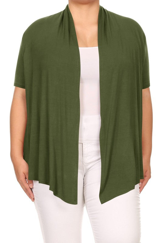 Soft and Breathable Plus Size Cardigan - Classic and Versatile