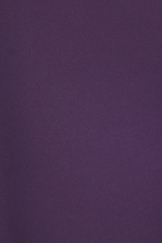PLUS Size Solid High Rise Leggings - Fitted and Comfy with Elastic Waistband
