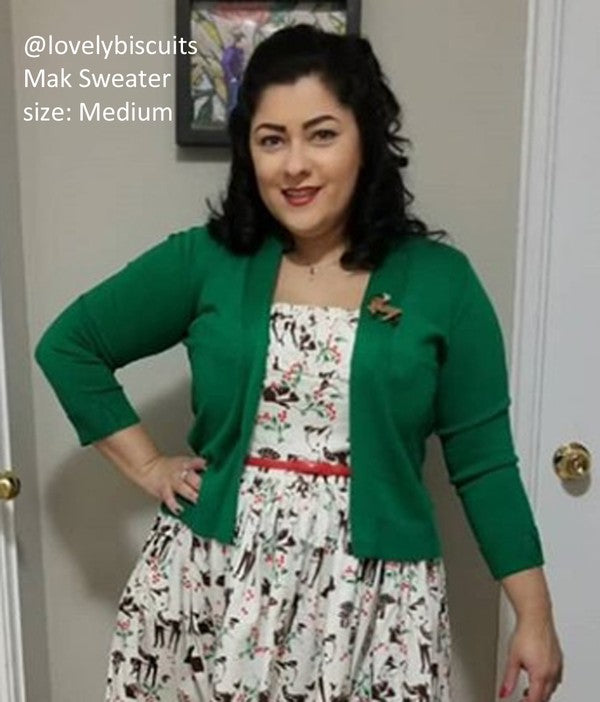 Open Front Cropped Bolero Shrug Cardigan