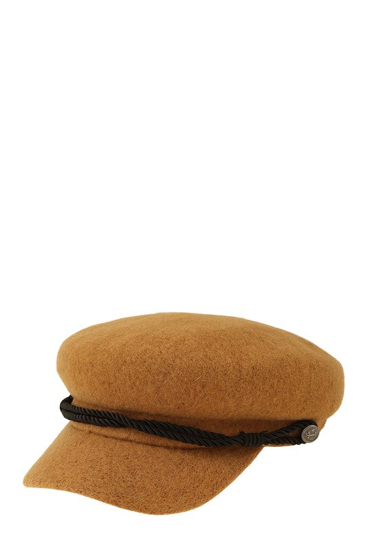 Twisted String Decorated Beret