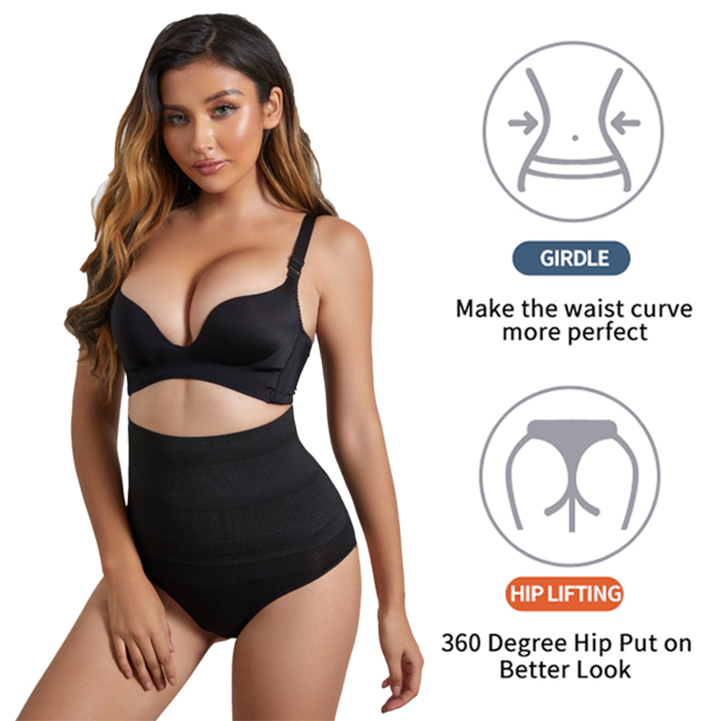 BETTERNOUGH Women Butt Lifter Body Shaper High Waist Tummy Control Panties Slimmer Waist Shapewear