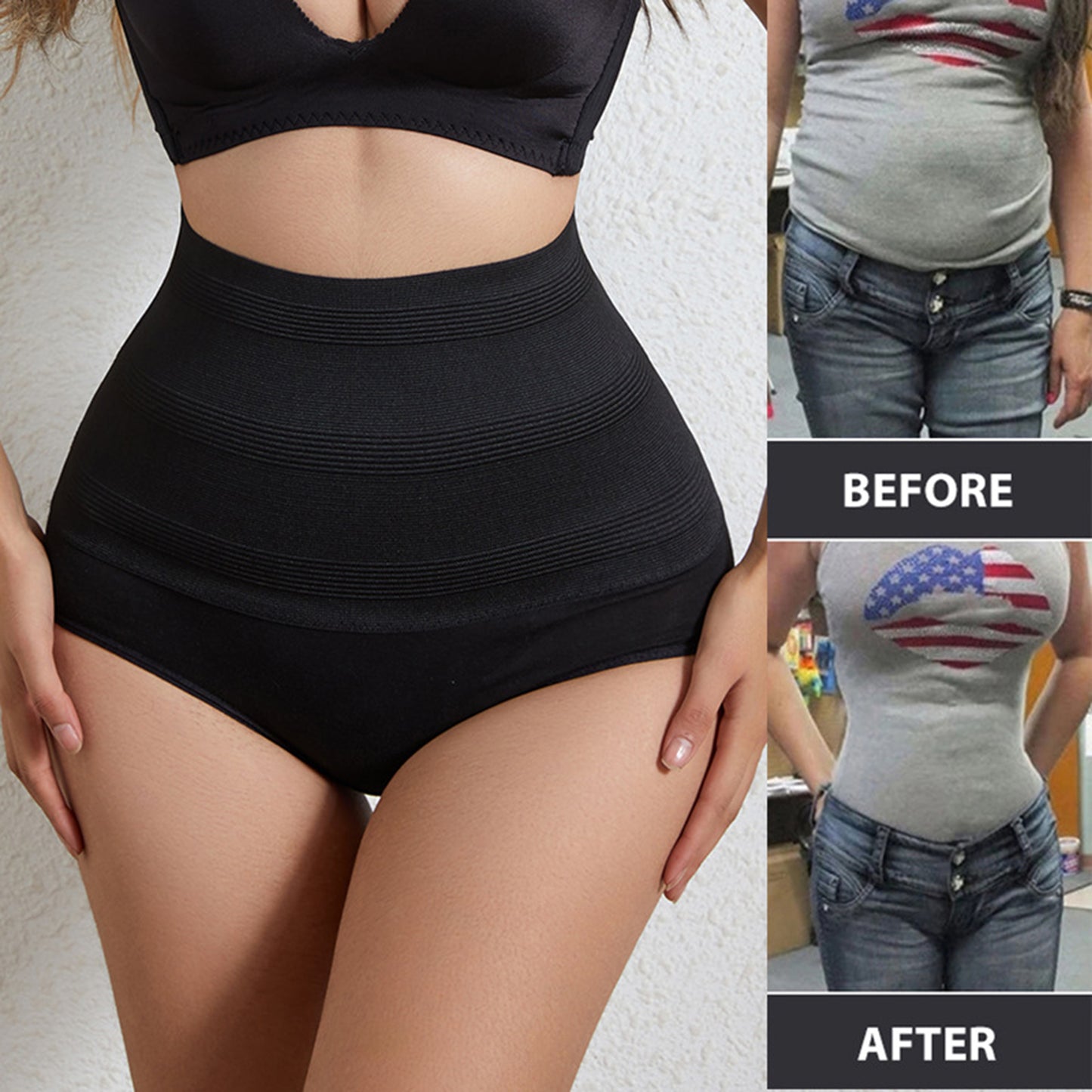 BETTERNOUGH Women Butt Lifter Body Shaper High Waist Tummy Control Panties Slimmer Waist Shapewear