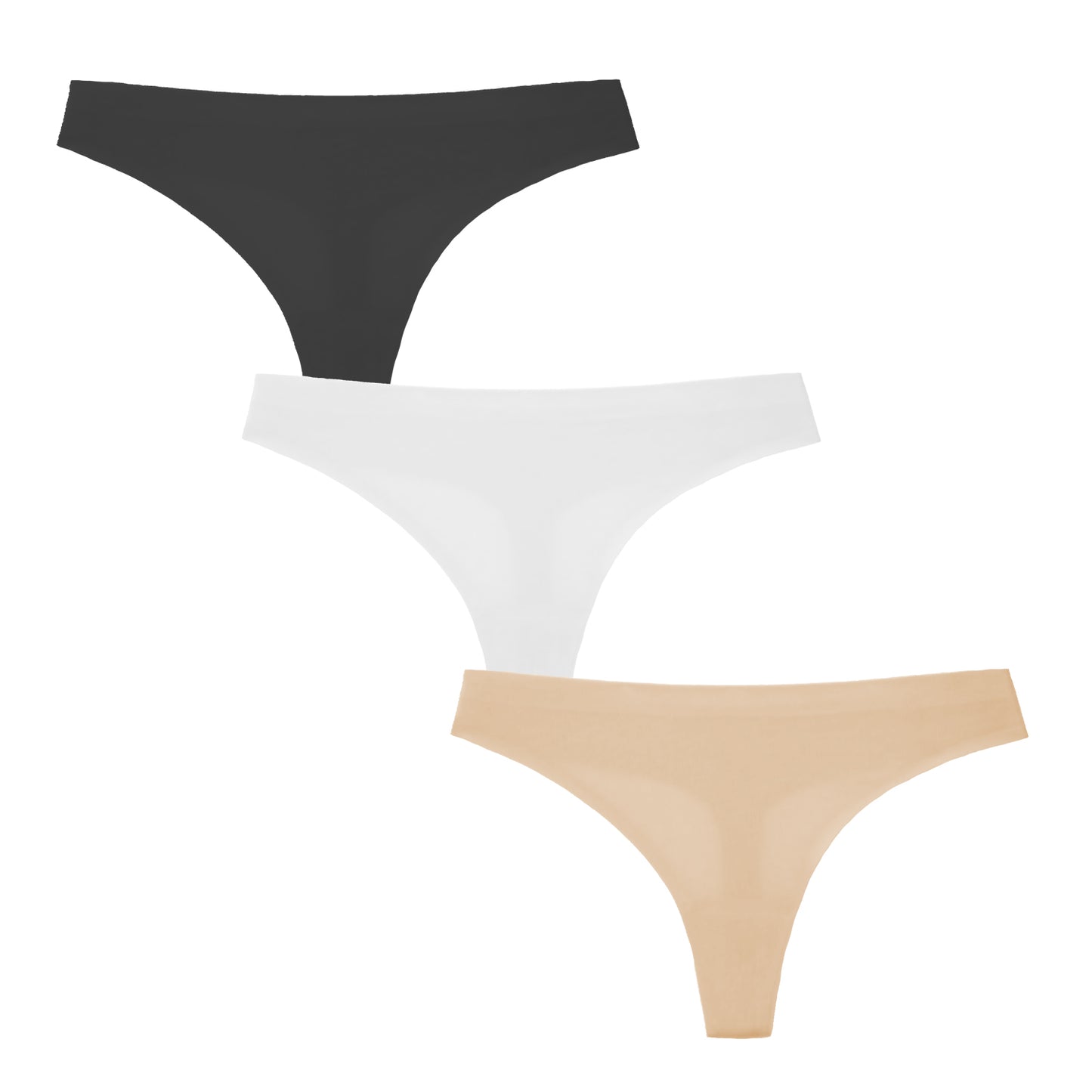Women’s Underwear 3 Pack Seamless Basic Sexy Hot Invisible Plus Size Underwears Panty Bikini Thong Panties T BACK
