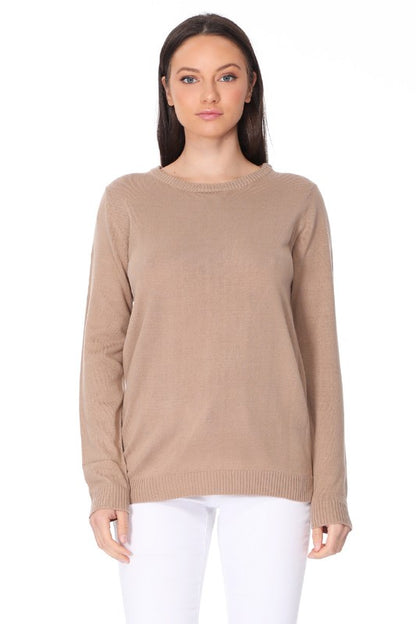 Long Sleeve Crewneck Pullover Sweater