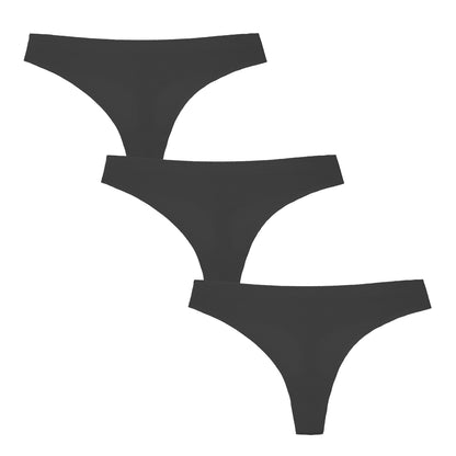 Women’s Underwear 3 Pack Seamless Basic Sexy Hot Invisible Plus Size Underwears Panty Bikini Thong Panties T BACK