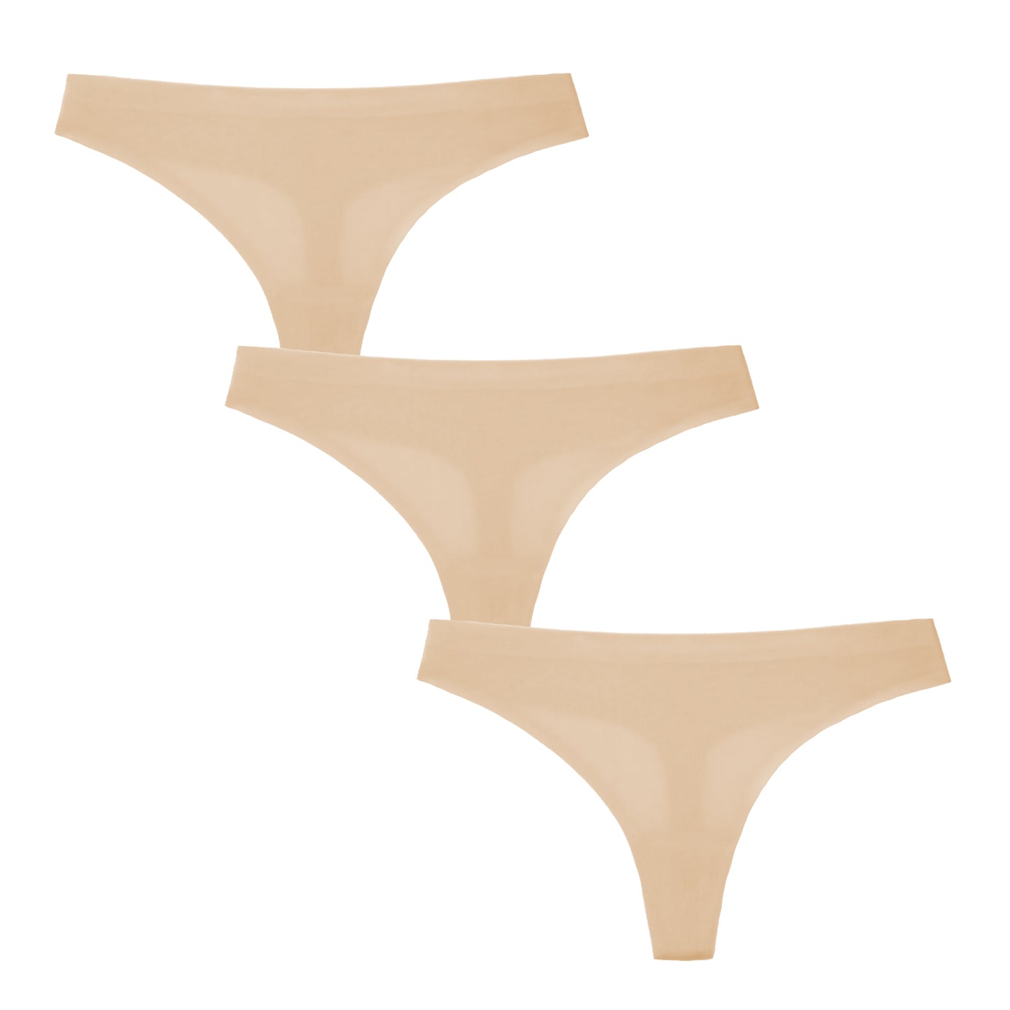 Women’s Underwear 3 Pack Seamless Basic Sexy Hot Invisible Plus Size Underwears Panty Bikini Thong Panties T BACK