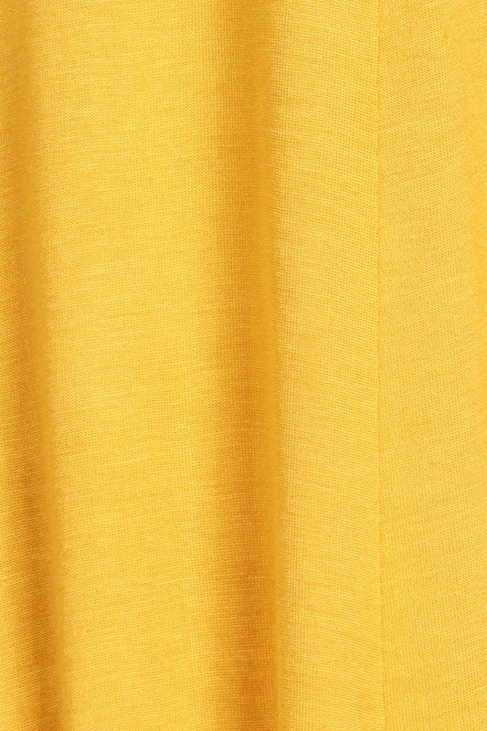 Jersey Knit Midi A-Line Dress - Plus Size, Loose Fit, Short Sleeve