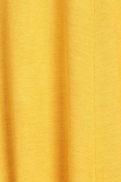 Jersey Knit Midi A-Line Dress - Plus Size, Loose Fit, Short Sleeve