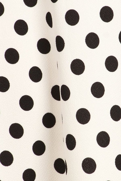 Polka Dot Print A-Line Knee Length Skirt - Elegant and Stylish