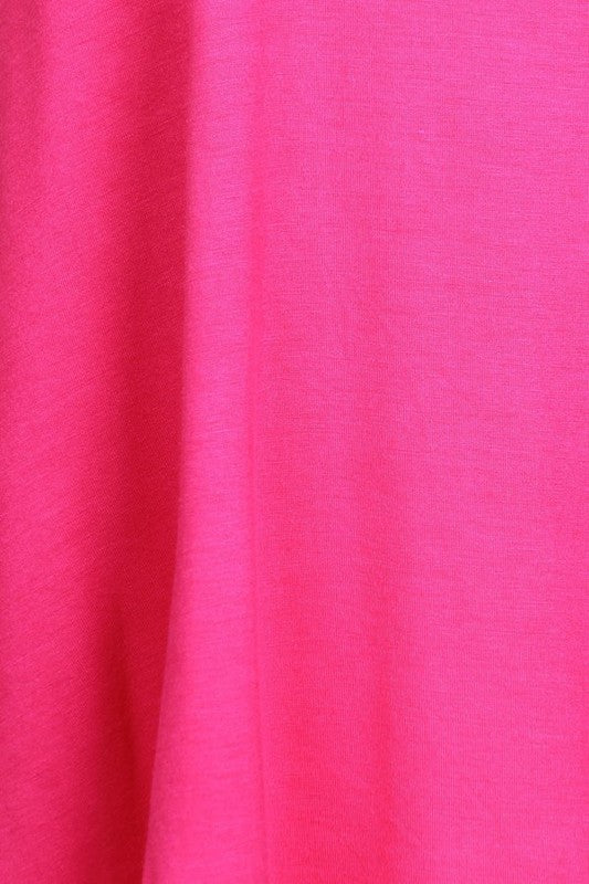 MOA Collection Relaxed Fit Knit Tunic Top with Round Neck and Side Pockets