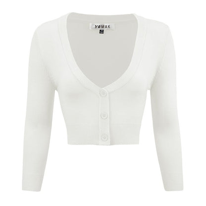 Cropped Plus Size  Button Cardigan Sweater
